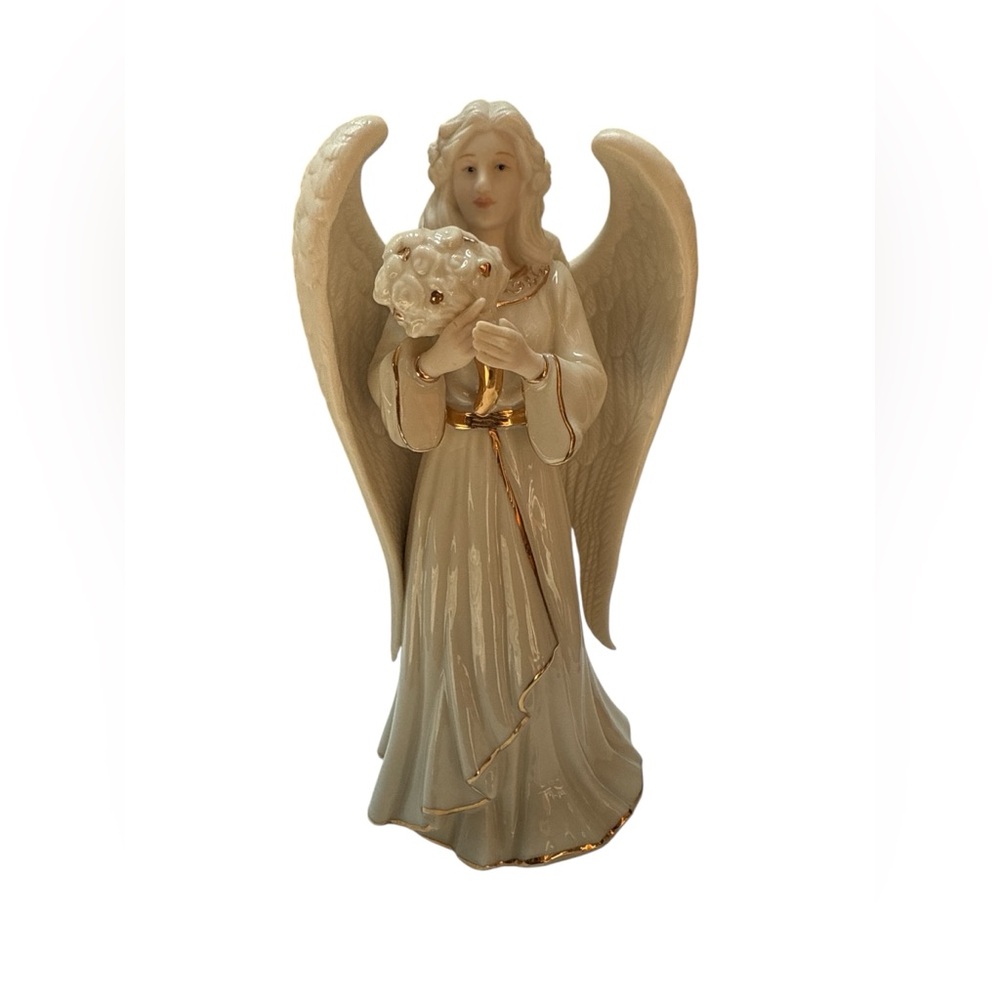 Lenox Angelic Visions Figurine with Gold and Cream